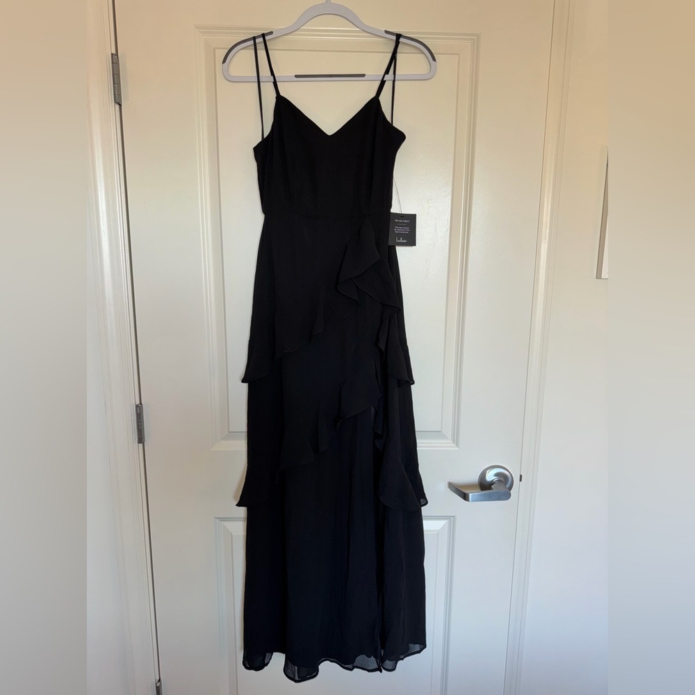 NWT Lulus Ruffle Maxi Dress - Picture 4 of 8